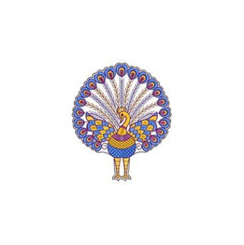 Peacock Machine Embroidery Pattern