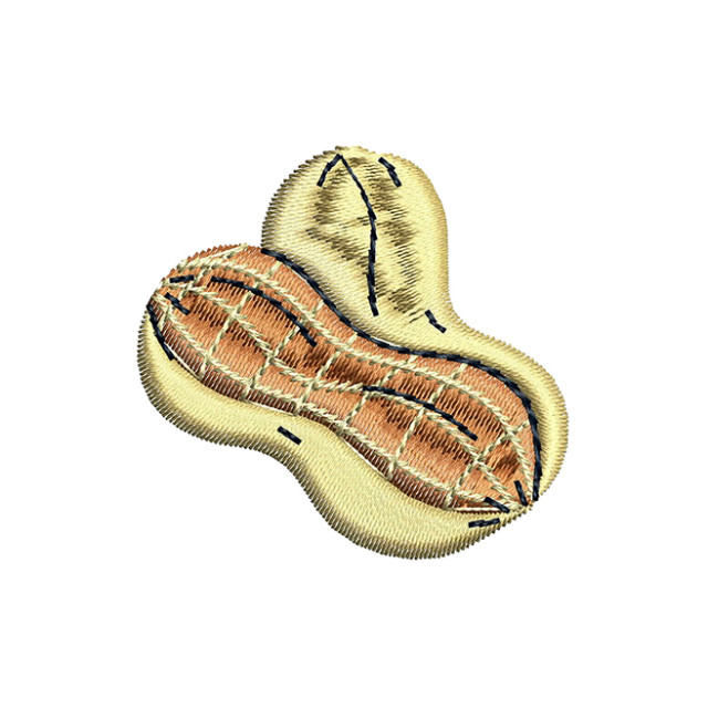 Peanut Embroidery Design