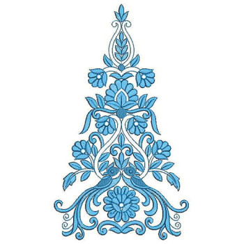 Perot Mirror Work Embroidery Applique Design 24812