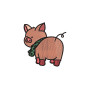 Pig Embroidery Design