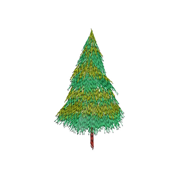 Pine Tree Embroidery Design