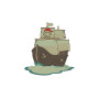 Pirate Ship Embroidery Design