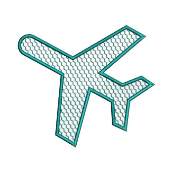 Plane Embroidery Design