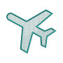 Plane Embroidery Design