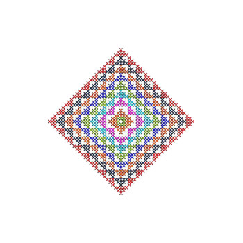 Poneva Cross Stitch Embroidery Design