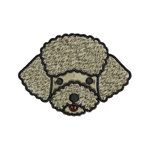 Poodle Embroidery Design