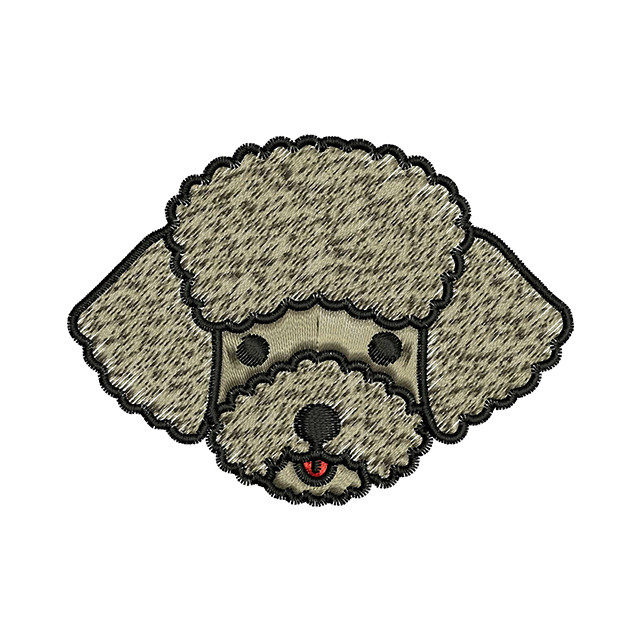 Poodle Embroidery Design