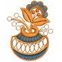 Pot Embroidery Design 25554