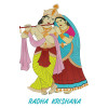 Radhe Krishna Embroidery Design