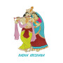 Radhe Krishna Embroidery Design