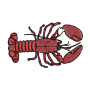 Red Crab Embroidery Design