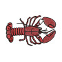 Red Crab Embroidery Design