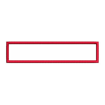Red Rectangle Embroidery Design