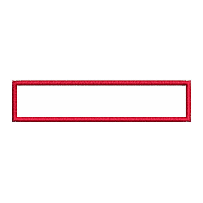 Red Rectangle Embroidery Design