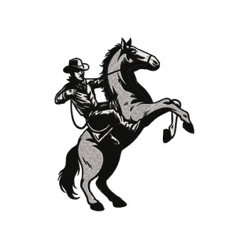 Reining Horse Embroidery Design