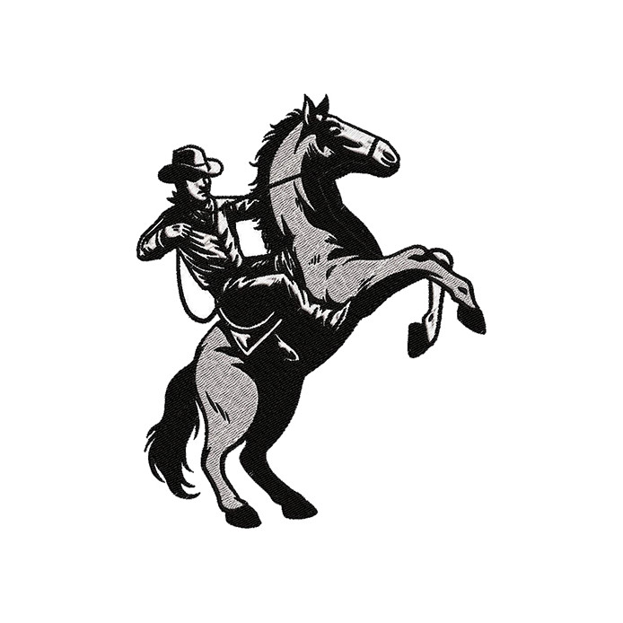 Reining Horse Embroidery Design