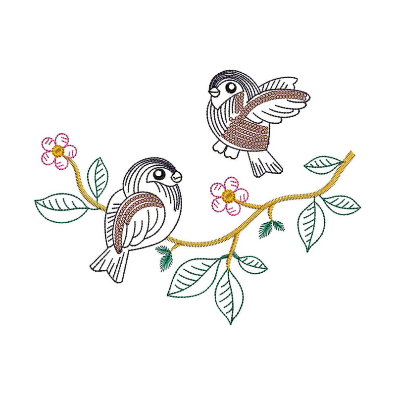 Fall Leaves Machine Embroidery Design