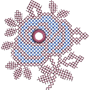 Rose Cross Stitch Embroidery Design 25485