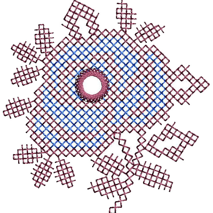 Rose Cross Stitch Embroidery Design 25485