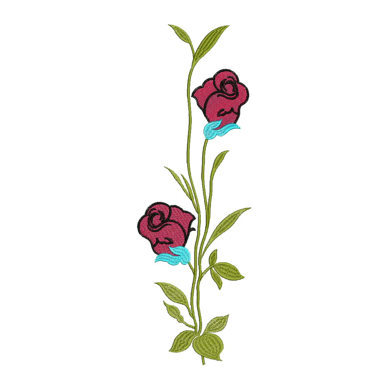 Rose Embroidery Design