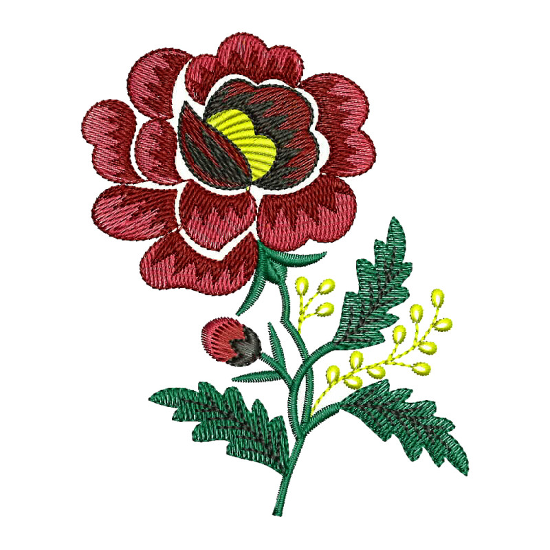 Rose Machine Embroidery Design