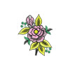 Rose Patch Embroidery Pattern