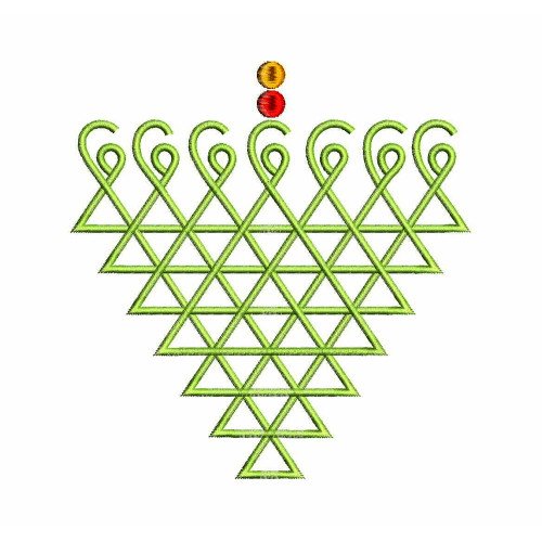 Saraswati Yantra Symbol Embroidery