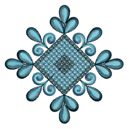 Saree Border Butta Embroidery Design 25041