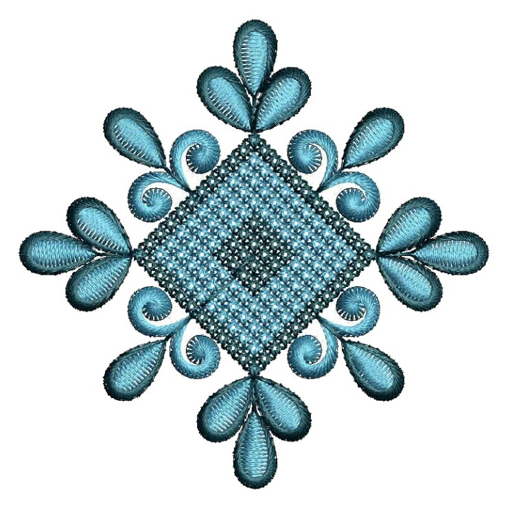 Saree Border Butta Embroidery Design 25041