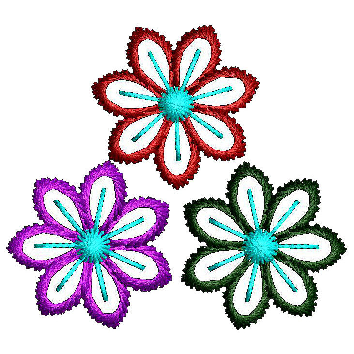 Saree Butta Embroidery Design 25158