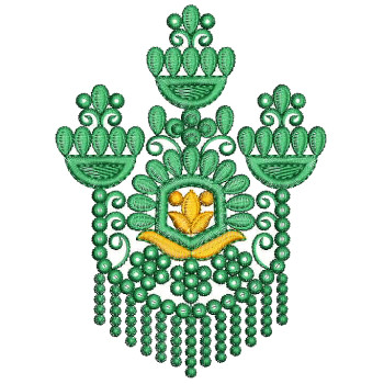 Scarf Applique Embroidery Design 25297