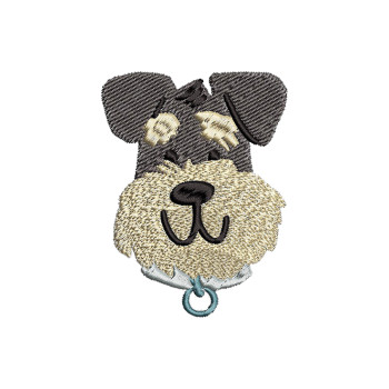 Schnauzer Embroidery Design