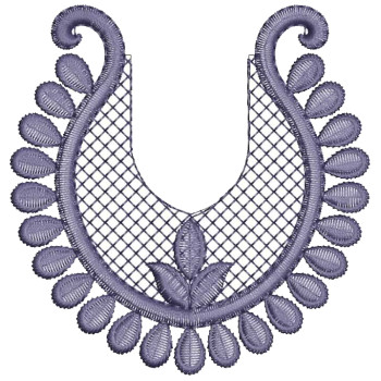 Seaweed Floral Applique Embroidery Design 25431