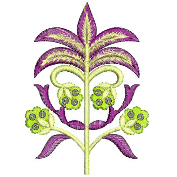 Sequins Handbag Apllique Embroidery Design 25481