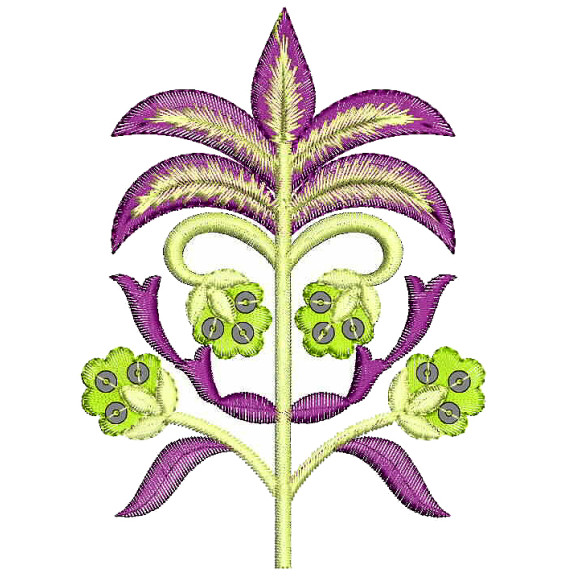 Sequins Handbag Apllique Embroidery Design 25481