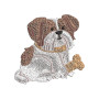 Shih Tzu Embroidery Design
