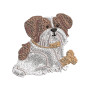 Shih Tzu Embroidery Design