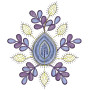 Simple Applique Embroidery Design 25988