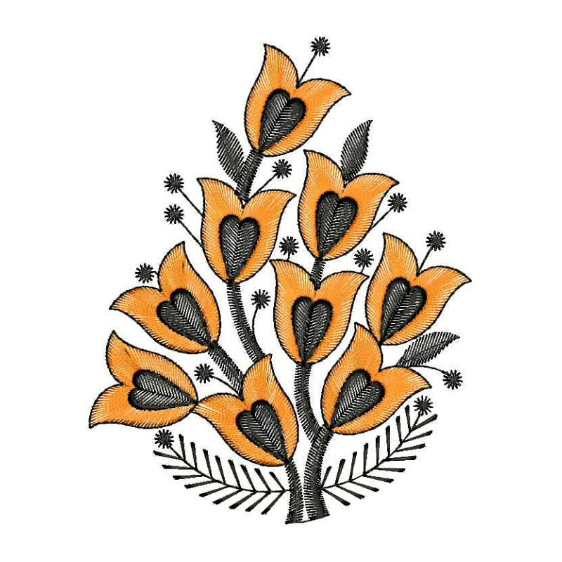 Simple Blouse Sleeve Embroidery Design