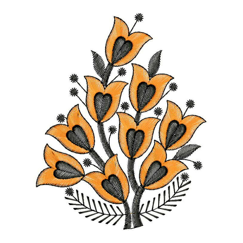 Simple Blouse Sleeve Embroidery Design