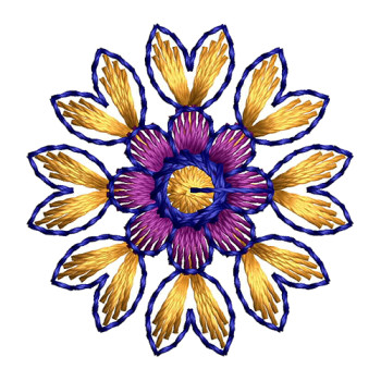 Simple Boho Flower Patch Embroidery