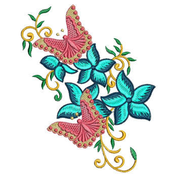 Simple Butterfly Embroidery Design