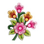 Simple Floral Applique Embroidery