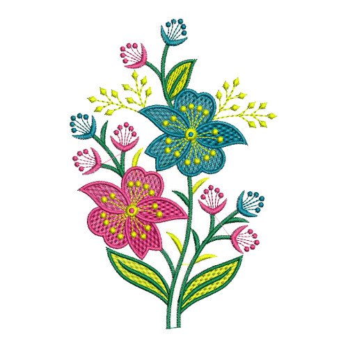 Simple Flower Design For Embroidery