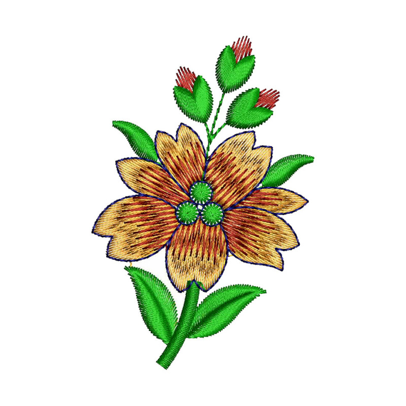 Simple Flower Embroidery