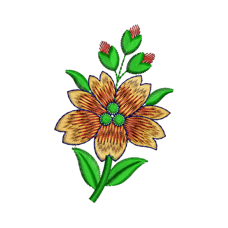 Simple Flower Embroidery
