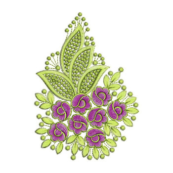 Simple Flower Embroidery Design