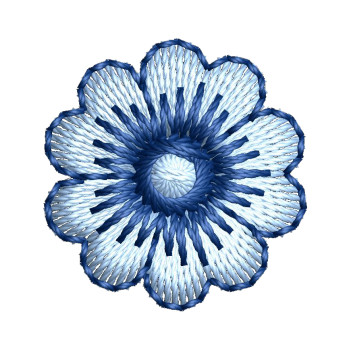 Simple Flower Embroidery Pattern
