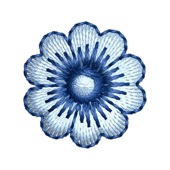 Simple Flower Embroidery Pattern