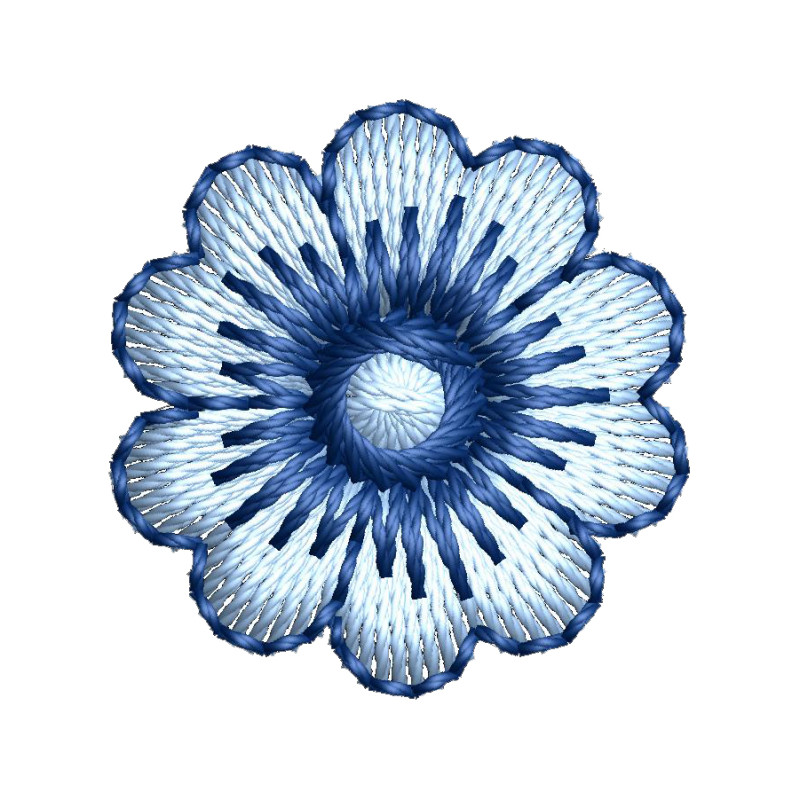 Simple Flower Embroidery Pattern